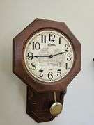 Linden Wall Clock Keeps Time Pendulum