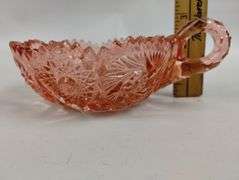 Antique Depression Era Pink Glassware 4 Pc Lot