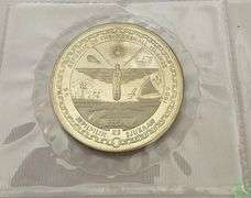 1989 $5 Coin First Man Moon Neil Armstrong Space 1969 Marshall Islands