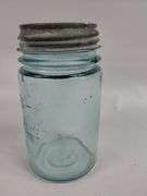 LOT 3 Antique Blue Ball Jars