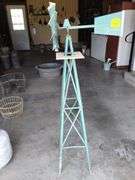 John Deere Windmill Yard Decor Metal Approx. 50" Tall