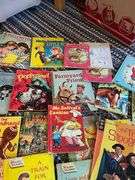 LOT Vintage Children's Little Golden Books Three Stooges Comics+