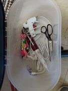 Small Bin Crafting Supplies Embroidery Thread Clover Model 9100 Tool