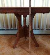 Antique Table Victorian Walnut Plant Lamp Stand Entry