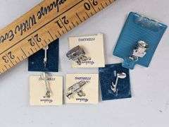 Vintage Sterling Charm Lot New Music Guitar Trumpet