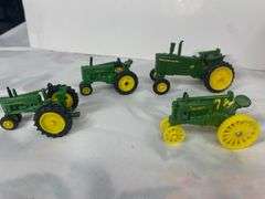 LOT 4 Small John Deere Tractors Decorative