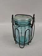 LOT 3 Antique Blue Ball Jars