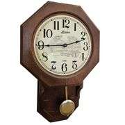 Linden Wall Clock Keeps Time Pendulum