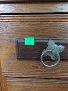 Antique Wood Dry Sink Base 3 Drawer Dresser
