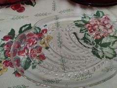 2 Vintage Snack Sets Glass Party Plates Cups Ruby Thumbprint Flash