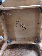 Vintage Round End Table Book Shelf Storage