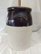 5 Gallon Butter Churn Crock Paddle Cover Primitive
