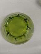 LOT Vintage Avocado Green Glass Vase & Bowls