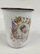 Antique 1902 Coronation Enameled Cup Edward Alexandra