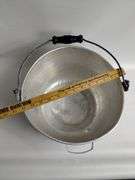 Vintage Large Century Aluminum Ware Pot No Lid Wood handle Blk #2