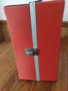 Vintage SPP Barbie Ken Doll Trunk Case Drawers Strap Red