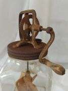 6 Quart Butter Churn Crank Handle Glass Jar