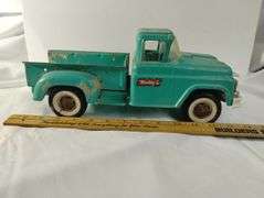 Vintage Pressed Steel Toy Truck Buddy L Aqua Pickup