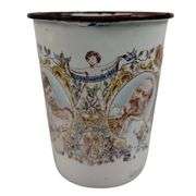 Antique 1902 Coronation Enameled Cup Edward Alexandra