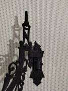 Antique Oil Lamp Cast Iron Wall Bracket Swing Arm Holder