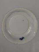 Antique Flow Glass Plates Blue Ornate Glenwood Johnson Bros. England
