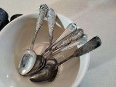 Souvenir Spoons + Napkin Rings Steak Knives