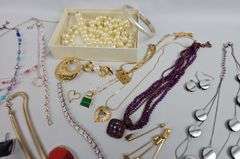 Misc Costume Jewelry LOT Necklaces Watches Bracelets