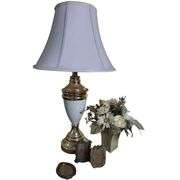Decor Lot Table Lamp Ornate Gold Small Picture Frames
