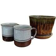 LOT McCoy USA Planter Japan Mug Set