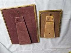 Vintage Gold Metal Photo Frames Ornate