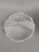 Westmoreland Pansy Pattern Basket LE Smith Grapevine Milk Glass