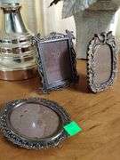 Decor Lot Table Lamp Ornate Gold Small Picture Frames