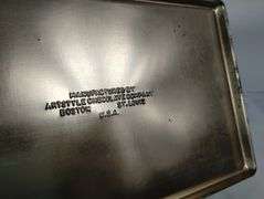 Antique Artstyle Chocolates Tin Mother Poem Plaque Lid with Stand