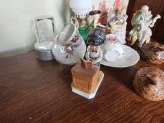 Pickers Lot Vintage Figures Oil Lamp Birds
