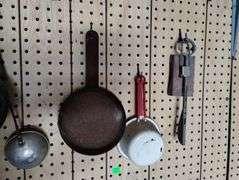 Garage Wall Vintage Goods Cast Iron Enamel Kitchen Kettle