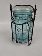 LOT 3 Antique Blue Ball Jars