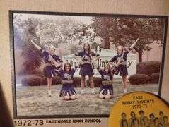 Local East Noble HS 1972-73 Cheerleaders Basketball Team Knights