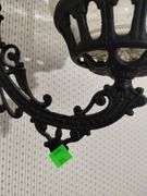 Antique Oil Lamp Cast Iron Wall Bracket Swing Arm Holder