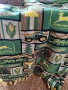 John Deere Decor LOT Tractors Tins Throw Blanket Toothpick Dispenser