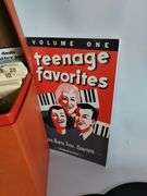 Vintage Record Lot 45s + Orange Case