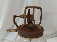 6 Quart Butter Churn Crank Handle Glass Jar