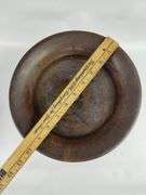 LOT Antique Wooden Pedestal & Glass Dish Metal Cookie Cutters