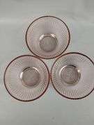 Antique Pink Depression Era Bowls Set of 5
