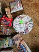 Pickers Lot Tins Vintage Coke Sunmaid Christmas & More