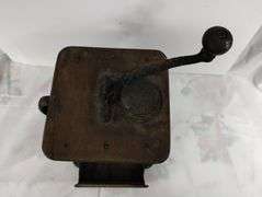 Antique Coffee Mill & Porcelain Vintage Donkey Made in Japan