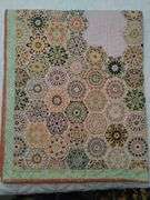 Bed Spread Quilted Blanket BoHo Bright Colors Stitched