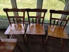 Colonial Style Kitchen Dining Chairs Wood