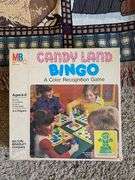 Vintage Teddy Bear Throw Blanket + Candyland BINGO Game IOB