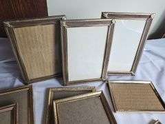 Vintage Gold Metal Photo Frames LOT
