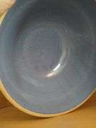 Pottery Mixing Bowls Blue Brown Glazed + Avilla HS 1950s Mugs